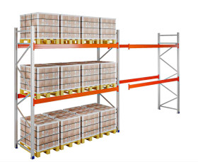 Pallet Racking Kimer 4000h x 1100d x 3600w 2 Levels 3000kg/Level 