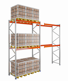 Pallet Racking Kimer 5000h x 1100d x 2700w 2 Levels 3000kg/Level 