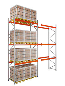 Pallet Racking Kimer 6000h x 1100d x 2700w 3 Levels 3000kg/Level 