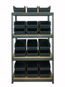 Boltless Shelving 95KG 1500x750x375  with 21 Bins