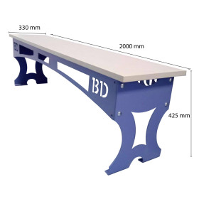 Changing Room Bench 2000mm