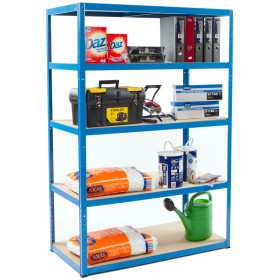 Value Shelving 1780h x 1200w x 600d 5 Level 265kg UDL Blue 10 Bay