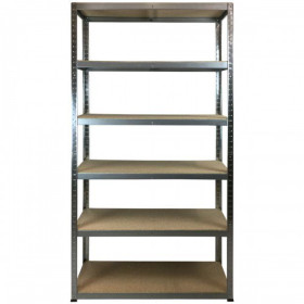 Value Shelving 1960h x 1000w x 400d 6 Level 175kg UDL Galvanise 10 Bay