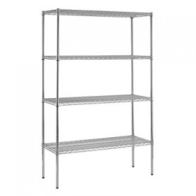 Value Shelving 1830h x 1230w x 475d 4 Level 175Kg UDL Chrome