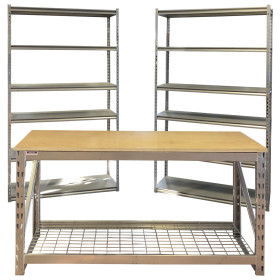 Heavy Duty Starter Combo shelving & Workbench