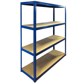 Value Shelving 1800h x 1500w x 450d 4 Level 300kg UDL All Blue Starter