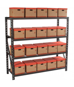 Industrial Rack 4-Shelf 1830h x 1945w x 640d 300kg/Shelf Bay Group