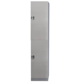 Plastic Locker 2 Door 1970h x 500d x 380w Blue