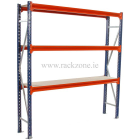 Longspan Shelving 2000H x 1800W x 400D 3 Levels Timber 