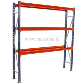 Longspan Shelving 2500H x 1800W x 600D 3 Levels c/w Timber