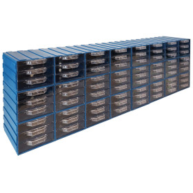 Plastic Drawer 72 Box 135d x 103w x 83h Blue 302-3