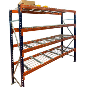 (K) Longspan Shelving 2000H x 1800W x 600D 4 Level c/w Mesh Deck