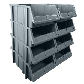 Storage Part Bins PA520 200h x 253w x 402d Qty: 8 Grey