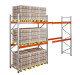 Pallet Racking Bay 4000h x 2700w x 1100mm 3000kg/Level Extender 81mm 2 Levels 