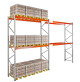 Pallet Racking Bay 5000h x 3600w x 1100mm 3000kg/Level Extender 81mm 2 Levels