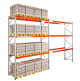 Pallet Racking Bay 5000h x 3600w x 1100mm 2200kg/Level Extender 81mm 3 Levels