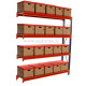 Longspan Shelving 2000H x 1800W x 400D 4 Levels c/w Timber Extender