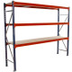 Longspan Shelving 2000H x 2400W x 800D 3 Levels c/w Timber Starter