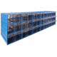 Plastic Drawer 36 Box 302d x 210w x 124h Blue 501-2